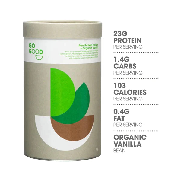 Go Good Pea Protein Isolate + Organic Vanilla 500g