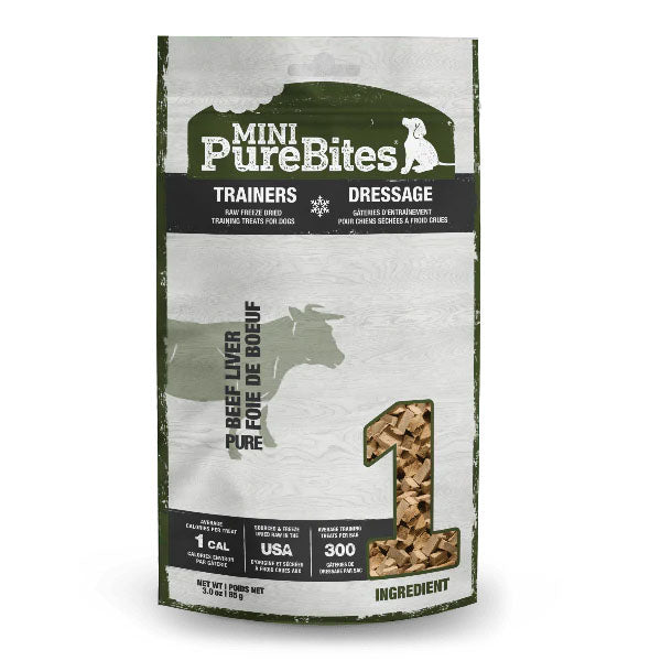 PureBites Beef Liver Dried Dog Treats 85g