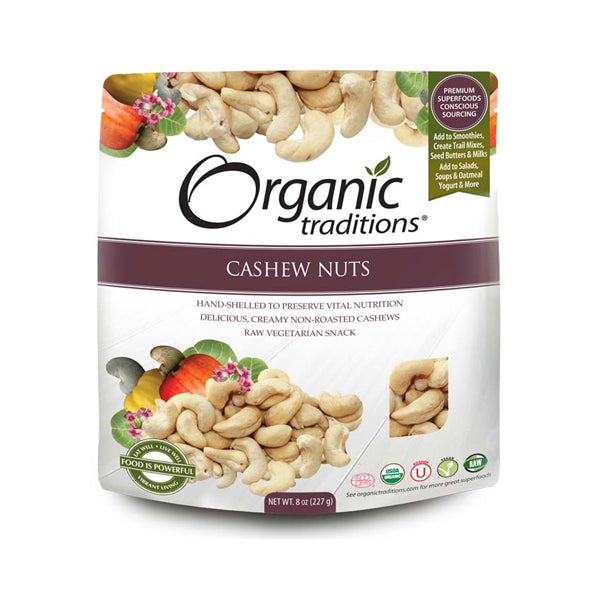 Organic Traditions Cashew Nuts 227g