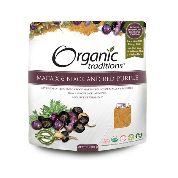 Organic Traditions MACA X-6 Black and Red-Purple 150g