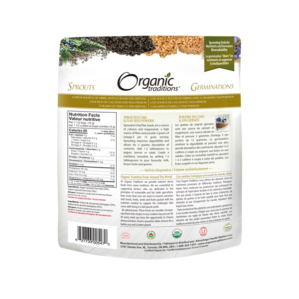 Organic Traditions Sprouted Flax 454g