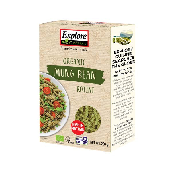 Explore Cuisine Organic Mung Bean Rotini 250g (Buy 1 Get 1)