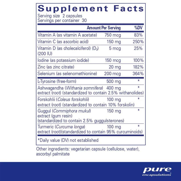 PURE Thyroid Support Complex 60's