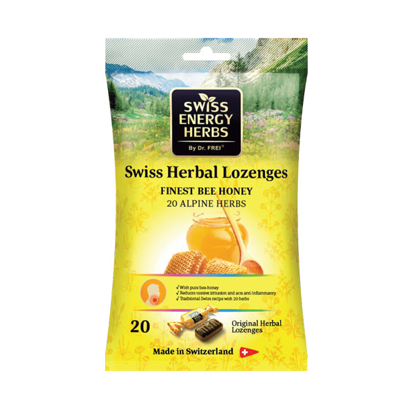 Dr Frei SwissEnergy Herbs Lozenges - Honey 55g