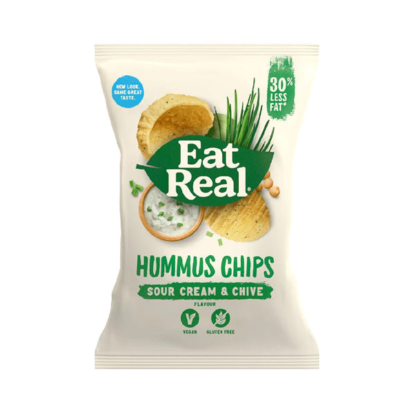 Eat Real Hummus Chips Sour Cream & Chive 45g