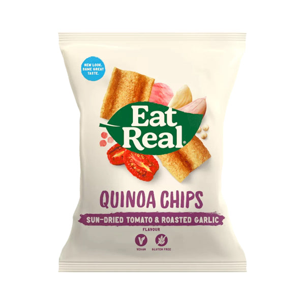 Eat Real Quinoa Chips Tomato & Garlic 80g