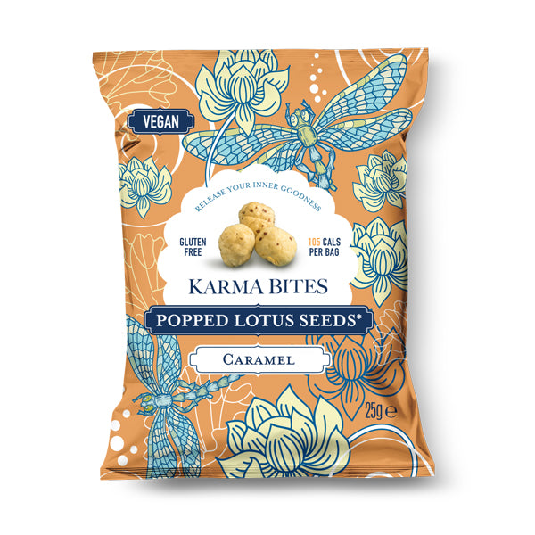 Karma Bites Caramel Popped Lotus Seed 25g 