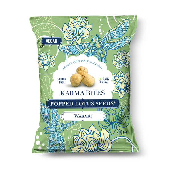 Karma Bites Wasabi Popped Lotus Seeds 25g