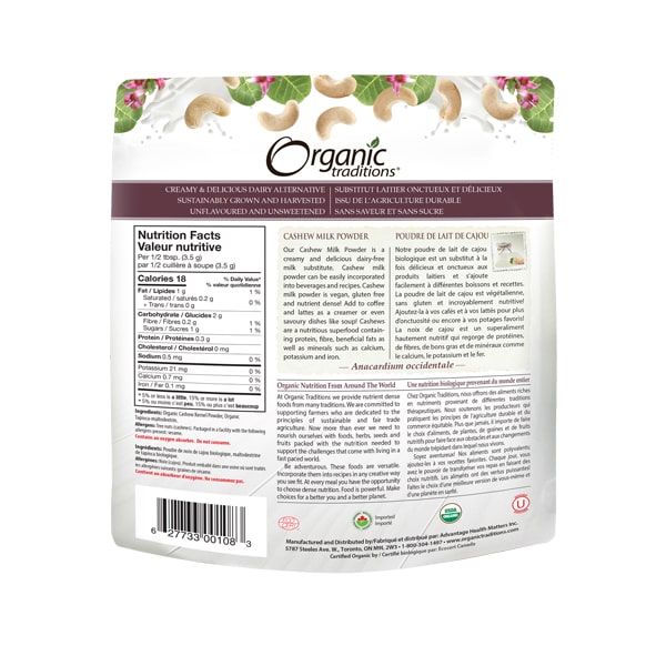Organic Traditions Cashew Milk Powder 150g