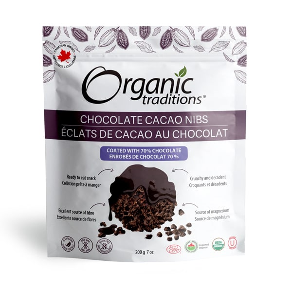 Organic Traditions Choco Cacao Nibs with 70% Chocolate