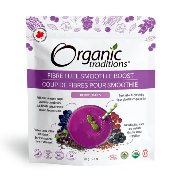 Organic Traditions Berry Fibre Fuel Smoothie Boost 300g