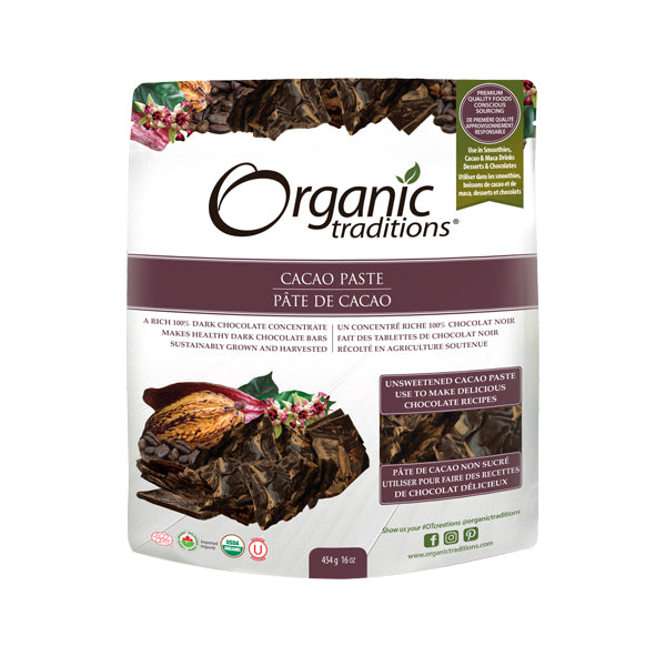 Organic Traditions Cacao Paste 454g