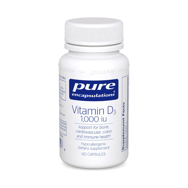 PURE Vitamin D3 1,000 i.u. 60's