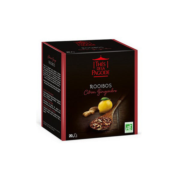 Thes Rooibos Lemon Ginger TeaBags 40g