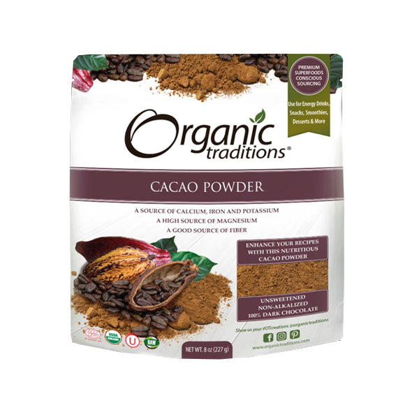 Organic Traditions Cacao Powder 227g 